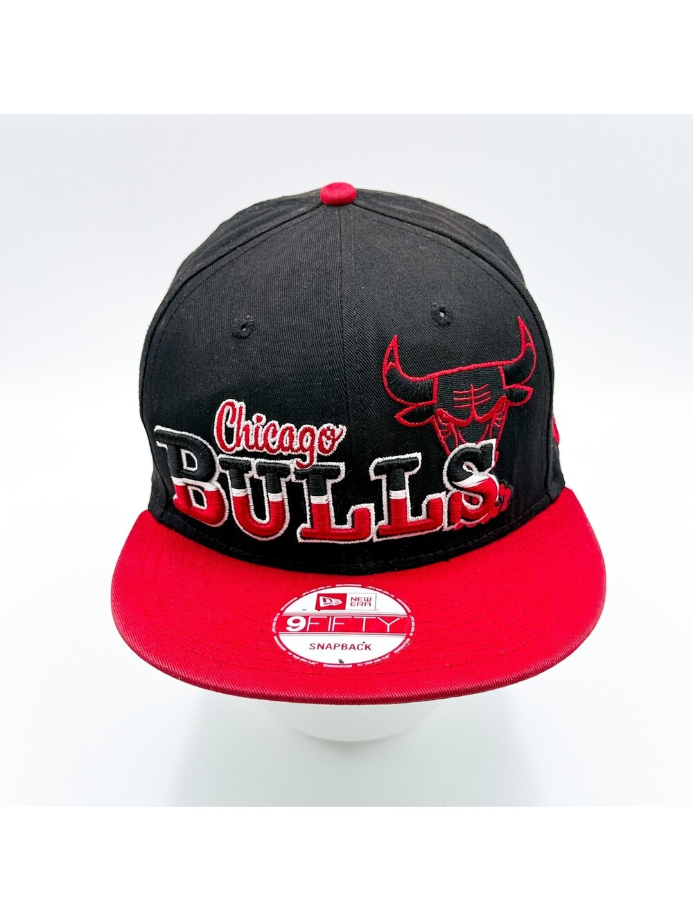 New Era Chicago Bulls Stoked 9FIFTY Snapback Black Red OS